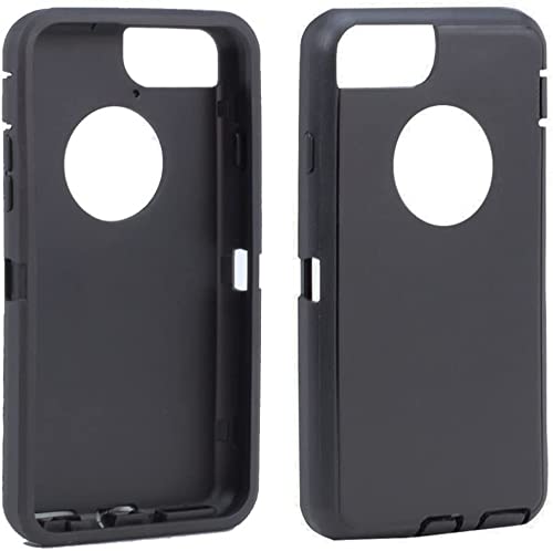 Replacement TPE Silicone Outer Skin Compatible with Otterbox Defender Series Case for iPhone 7/iPhone 8 Black