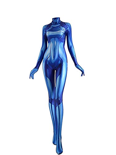 Cosplay Life Zero Suit Samus Cosplay Costume - Metroid Costume for Cosplay, Halloween, Photoshoots Body Suit (L)