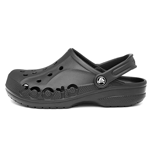Crocs Men's and Women's Baya Clog , Black, 7 Women/5 Men