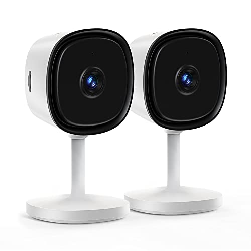 LaView Security Camera 2K Resolution, Clear Night Vision Cameras for Home Security Indoor, Works with Alexa & Google Assistant, Motion Detection,Two-Way Audio, Cloud Storage/SD Slot, (LV-PWF2-2PK)