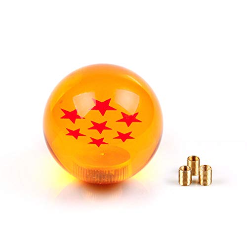 RASTP Dragon Ball Z Star Manual Gear Stick Shift Knob Universal Gear Shifter Knobs with Adapter Fits Most Car(7 Star)