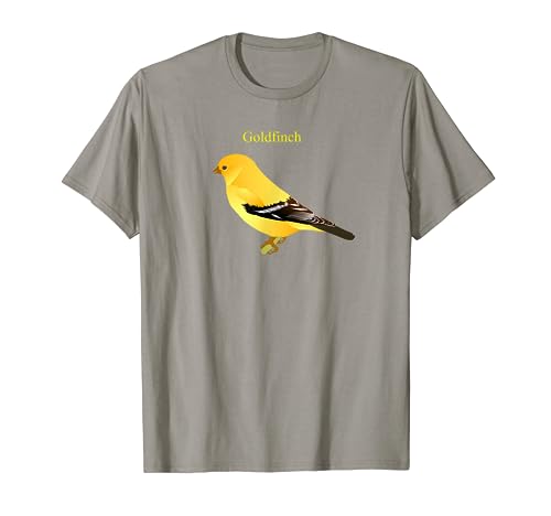Goldfinch Songbird T-shirt Cute Yellow Bird Art