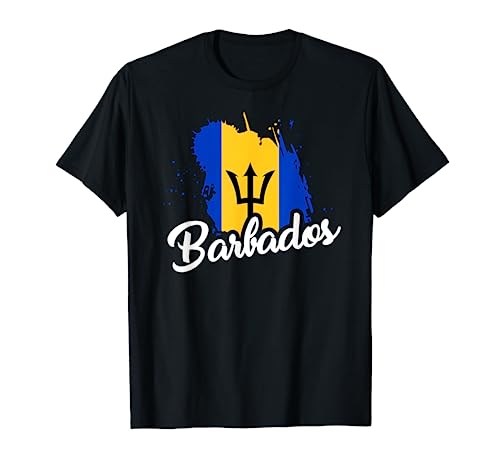 Barbados Flag T Shirt Bajan Proud Roots Love Heritage Cute T-Shirt