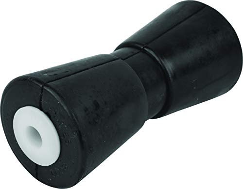 Attwood 11215-1 Heavy Duty Boat Trailer Roller, Rubber Shaft Keel, Black, 7.5-Inch x 5/8-Inch