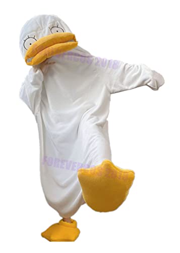1122 Silver Soul Elizabeth Cosplay Costume Duck Pajamas Nightclothes Christmas Halloween Costume Full Set (Male XS)