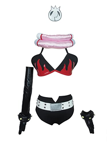 Yoko Littner Sexy Bikini Adult Women Outfit Cosplay Costume (Female XS) Black