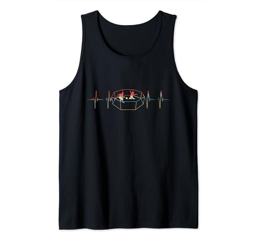 Gaga Bal Heartbeat Retro ECG EKG Tank Top