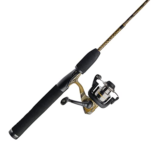 Ugly Stik 5’ Camo Spinning Fishing Rod and Reel Spinning Combo, Ugly Tech Construction with Clear Tip Design, 5’ 2-Piece Rod