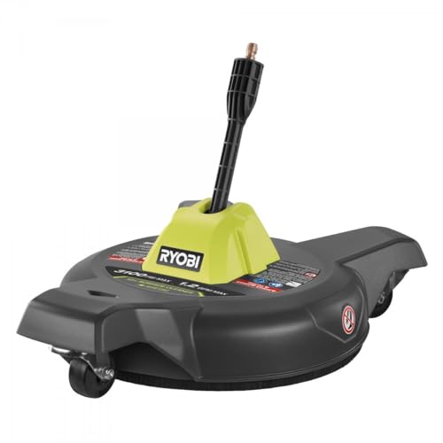 Ryobi 12' Electric Pressure Washer Surface Cleaner with Dual Rotating High Pressure Jets, 4X Faster Cleaning