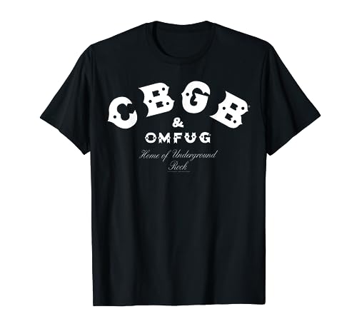 CBGB Classic Black T-Shirt - Adult Polyester Short Sleeve, Casual Fit