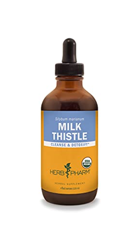 Herb Pharm Milk Thistle Seed Extract for Liver Function Support - 4 Ounce (DMILK04)