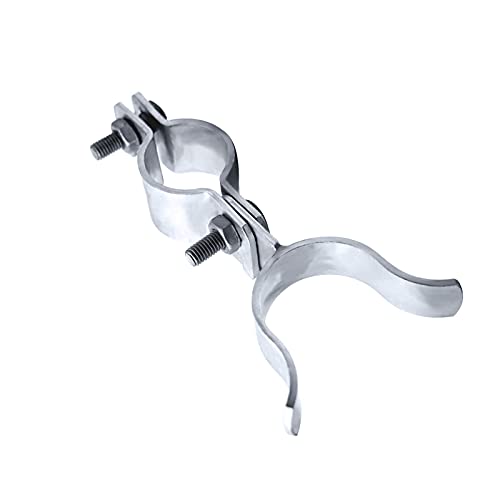 1-3/8' x 1-3/8' Fork Latch Galvanized Fence Gate Latch for Chain Link Fence Gate Frames with Padlock Hole Wall Mount to Gate Post or Wall