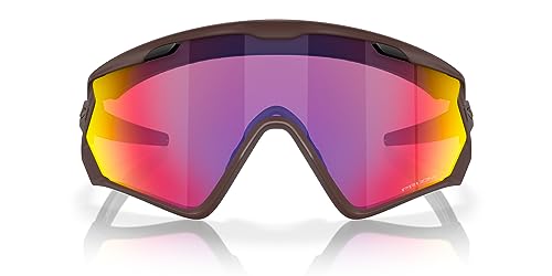 Oakley Men's OO9418 Wind Jacket 2.0 Rectangular Sunglasses, Matte Grenache/Prizm Road, 45 mm