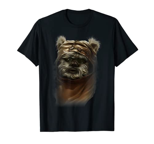 Star Wars Wicket Ewok Portrait Painting Graphic T-Shirt T-Shirt