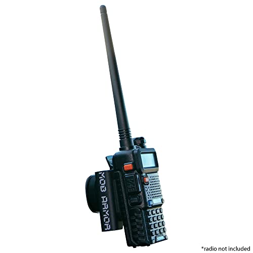 Mob Armor Rad Mount - Car Radio Dual Magnetic Mounting Kit for Handheld CB & VHF Radios Hand Mic Holder Microphone Bracket with Base