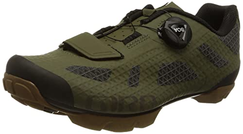 Giro Rincon Men Clipless Mountain Bike Shoes - Olive/Gum (2021), 41
