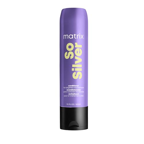Matrix So Silver Conditioner | Deep Conditioning | Repairs Dull, Blonde & Silver Hair | Non-Color Depositing | For Color Treated Hair | For Dry, Damaged Hair | Packaging May Vary | Vegan