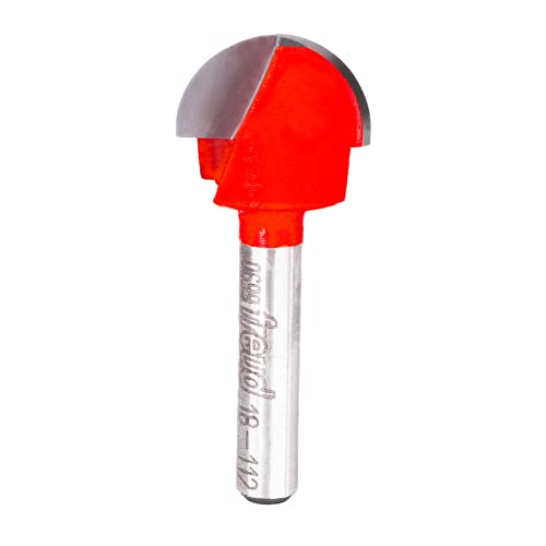 Freud 18-112: 3/8' Radius Round Nose Bit, Perma-shield Coating Red, Pack of 1,