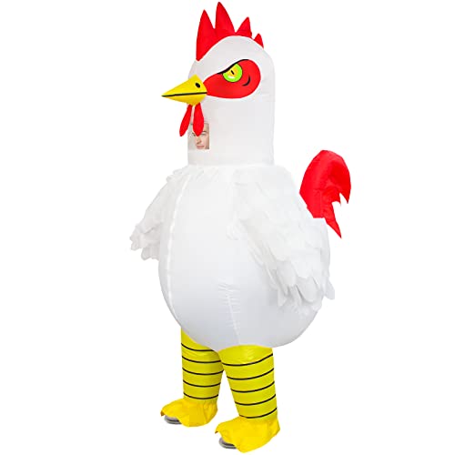 Seeds of Light Inflatable Chicken Costume Adult Funny Halloween Costumes Blow up Chicken Costumes for Men Women Cosplay Party Easter