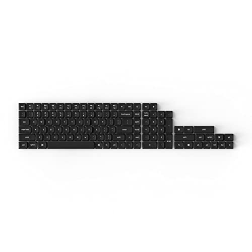 Keychron Low-Profile Double Shot PBT Keycap Set - Black