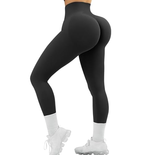 JGS1996 Scrunch Butt Lifting Leggings for Women High Waisted Boom Booty Workout Seamless Yoga Pants Peach Lift Tights