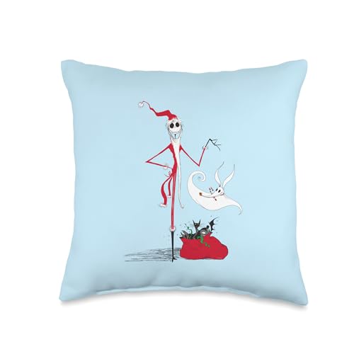 Disney Nightmare Before Christmas Holiday Jack & Zero Throw Pillow, 16x16, Multicolor