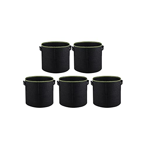 5 pieces of 3-10 gallon planting bags, felt planting pots, potato and tomato planting bags, garden vegetables and plant bags, fabric flower pots 5PCS12L