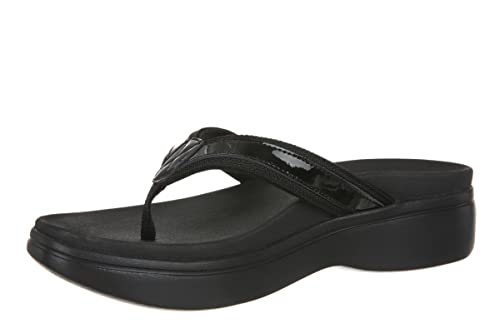 Vionic High Tide Ii Women's Platform Orthotic Sandal Black - 8 Medium