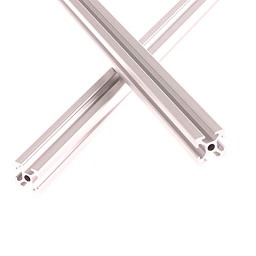 2Pcs 600mm Linear Rail 2020 Aluminum Profile European Standard Anodized Linear Rail T Slot Standard Width 6mm for CNC and 3D Printer