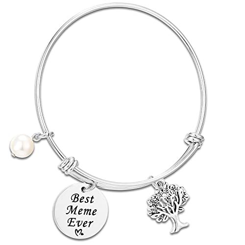 Kivosliviz Meme Gifts Bracelet for Women Meme Presents Worlds Best Meme ever Bangle Bracelets Jewelry Meme Stuff Meme Ornament Meme Bracelet