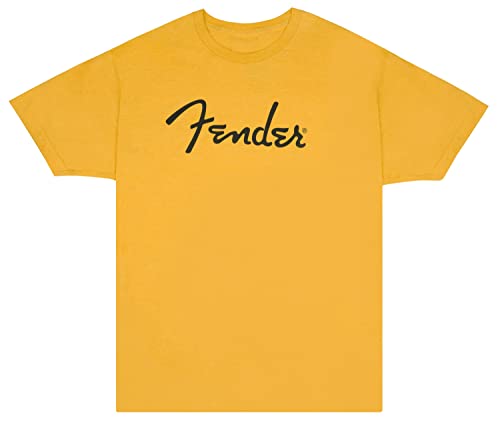 Fender Spaghetti Logo T-Shirt, Butterscotch Blonde, M