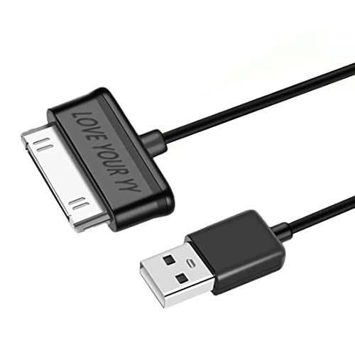 Charging Sync Data Charger Cable Cord-30-Pin Compatible for Samsung Galaxy tab 2 10.1 8.9 7.7 7.0 Plus inch Tablet (Black)