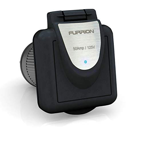 Furrion F52INS-BS 50A 125/250V Power Inlet - Black