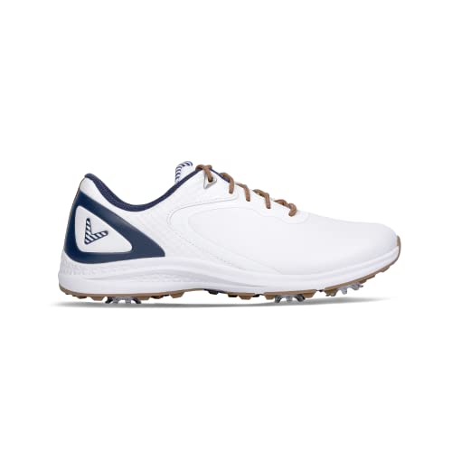 Callaway Footwear Women's Coronado v2 Golf Shoes, White/Navy, 9