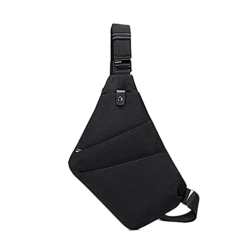 OSOCE unisex-adult Anti-Theft Waterproof Shoulder Backpack Sling Chest Crossbody Bag Cover Pack Rucksack Bicycle Sport, Black, Large