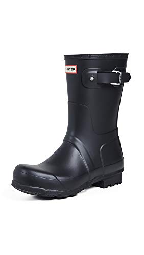 Hunter Men's Original Short Rain Boot, Black, 10