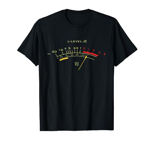 VU Meter T Shirt Sound Engineer, Analog TShirt