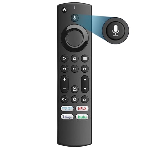 Replacement Voice Remote for Insignia/Toshiba/AMZ Smart TVs and Smart Sticks. Compatible with All AMZ Smart TVs and Smart Sticks, Insignia Smart TV/Toshiba Smart TV/Pioneer TV. 1-Year Full Warranty.
