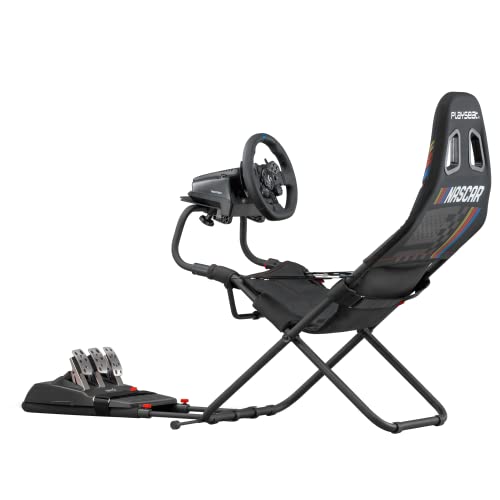 Playseat Challenge Sim Racing Cockpit | Foldable & Adjustable | for High Performance Sim Racing – Anywhere, Anytime| Supports All Steering Wheels & Pedals | for PC and Console | Nascar Edition