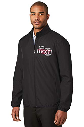 Tee Miracle Custom Embroidered Jackets for Men - Windbreaker Zip Up Embroidery Coach Jacket