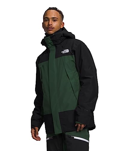 THE NORTH FACE Men's Clement Triclimate Jacket, Pine Needle/TNF Black, Medium