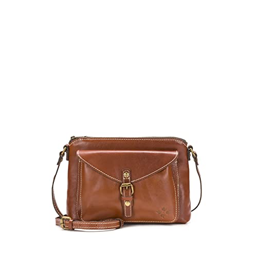 Patricia Nash | Avellino Leather Crossbody Bag | Women's Crossbody Purse | Leather Crossbody, Tan