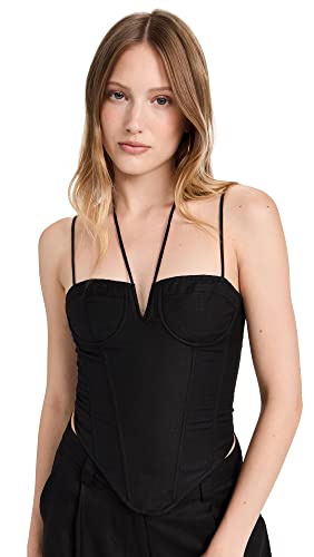 Lioness Women's Del Gato Corset Top, Black, M