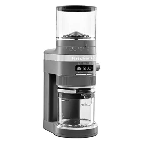 KitchenAid Burr Coffee Grinder - KCG8433 - Matte Charcoal Grey, 10 Oz
