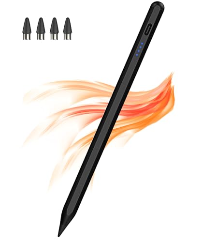 Active Stylus Pens for Touch Screens, DOGAIN Pencil for Android, Rechargeable Tablet Pen POM Tip Magnetic iPad Pencil for iPad/Pro/Air/Mini/iPhone/iOS/Android and Other Touch Screen