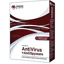 Trend Micro(TM) AntiVirus + AntiSpyware, Traditional Disc