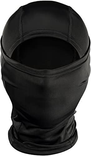 OneTigris Balaclava Face Mask Men, Women's Full Head Wrap Motorcycle Cooling Neck Gaiter Tactical Hood for Hiking Cycling (Black, Large