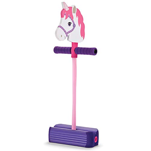 Kidoozie Foam Unicorn Pogo Jumper – Fun and Safe Toy for Kids 4+ - Promotes Active Play - Indoor & Outdoor Use
