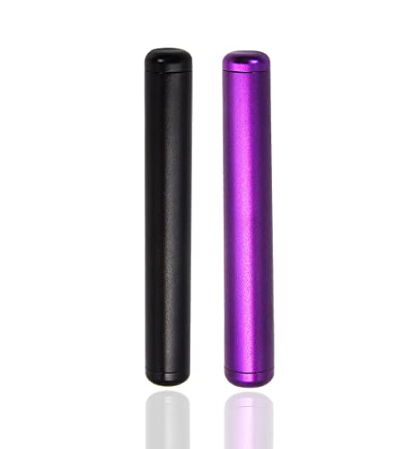 Metal Tube Container, Tube Airtight Waterproof Storage Tube Holder, Travel Storage Box Fit in Pocket Purse Lightweight Portable for Travel 2Pcs