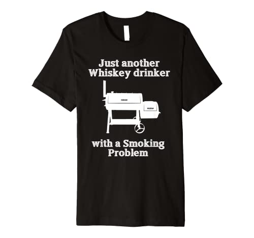 Just Another Whiskey Drinker Smoking Problem BBQ Shirt